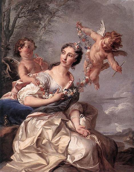 COYPEL, Noel Nicolas Portrait of Madame de Bourbon oil painting picture